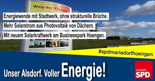 wechselnde Bilder hier werden unter anderem die Themen Bildung, Energie, Stadtteile und Attraktivität beworben